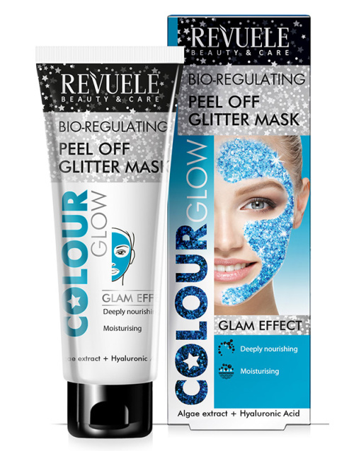 Revuele Peel Off Glitter Mask-Blue