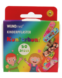 Bandage Kids box värikäs hauska 50kpl