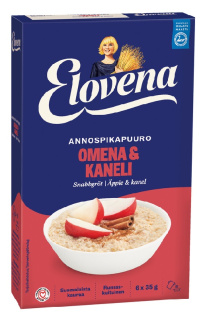 Elovena annospikapuuro omena-kaneli 6x35g