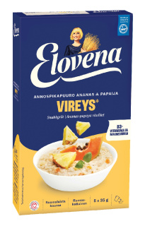 Elovena Annospikapuuro ananas & papaija vireys 5x35g