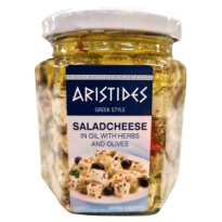Aristides Salaattijuustokuutiot öljyssä yrteillä ja oliiveilla 300g