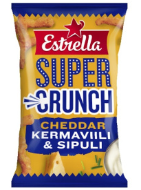 Estrella Super Crunch Cheddar kermaviili sipuli 175g