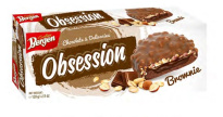 Bergen Obsession suklaakuorrutettu täytekeksi Brownie 128g