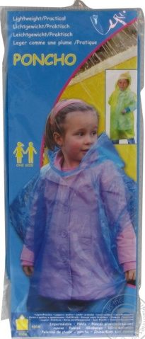 Sadeviitta lasten, poncho