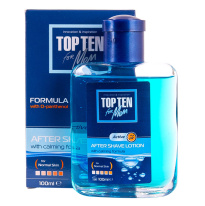 TOP TEN After Shave Blue lotion normaalille iholle 100ml