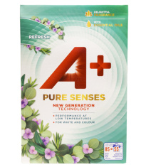 A+ pure senses refresh pyykinpesujauhe 3,6 kg