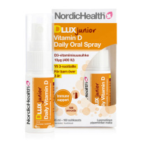 Nordic Health Dlux Junior D-vitamiini Daily Oral Spray - D3-Vitamiinisuusuihke 15 ml