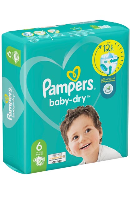 Pampers Baby-Dry S6 13-18 kg 35 kpl