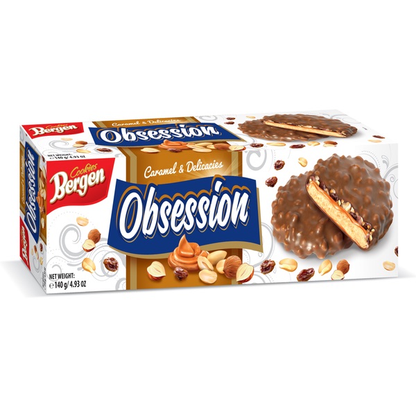 Bergen Obsession caramel&pähkinä 140g