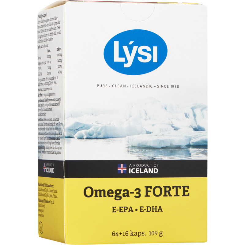 LYSI Omega-3 Forte Vahva 64+16 kaps