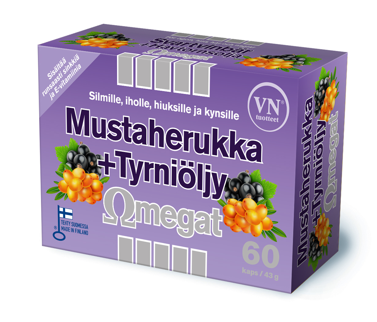 VN Mustaherukka+Tyrniöljy Omegat 60 tbl