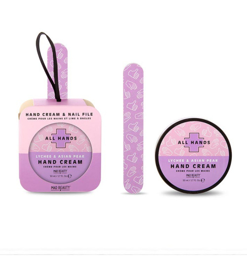 Mad Beauty All Hands Hand Care Set - litsi ja aasialainen päärynä 50ml