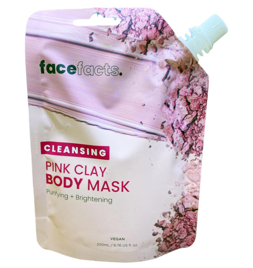 Face Facts Cleansing Pink Clay Puhdistava Vartalonaamio 200 ml 