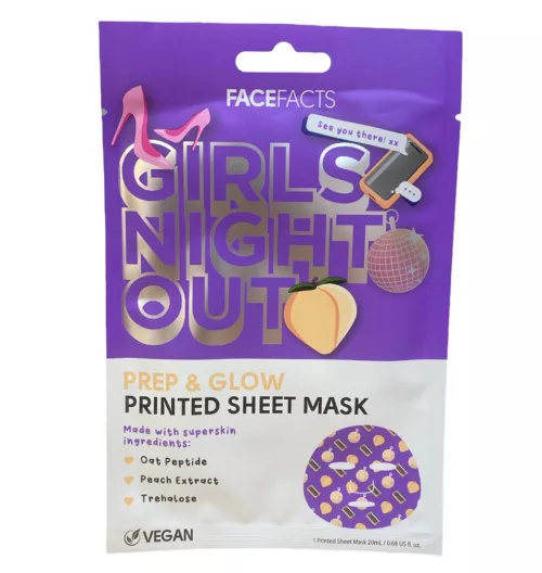 Face Facts Girls Night Out Prep & Glow Kasvonaamio - 20ml 
