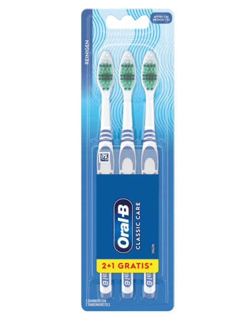 ORAL-B Hammasharja Classic Care Med. 2+1