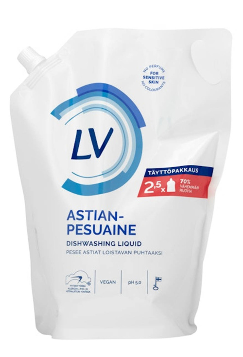 LV astianpesuaine 1,2l täyttöpussi