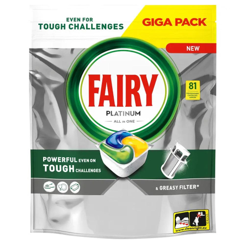 Fairy Konetiskitabletti Platinum 81kpl