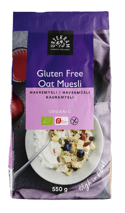 Urtekram Kauramysli 550g (gluteeniton)&#160;
