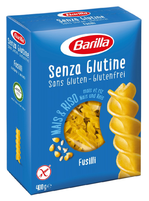Barilla fusilli pasta 400g (gluteeniton)
