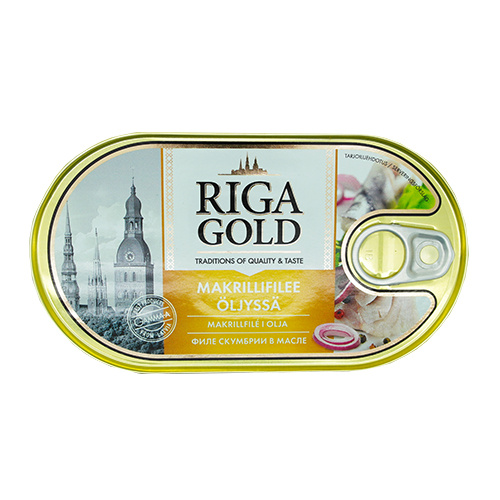 Old Riga Makrillifilee Öljyssä 190g