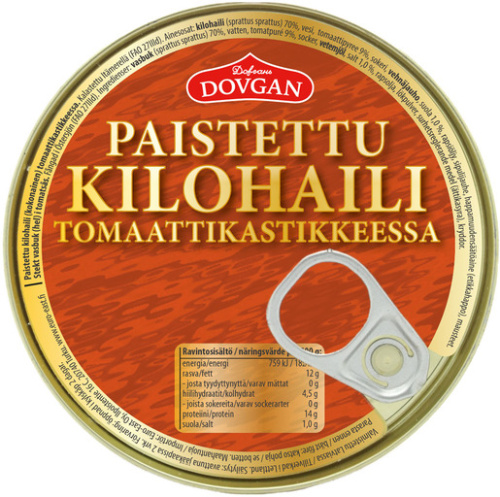 Dovgan Kilohaili Paistettu Tomaatti 240g