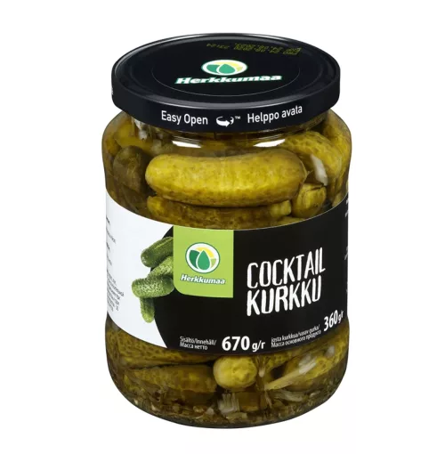 Herkkumaan Cocktailkurkku 670/360 g