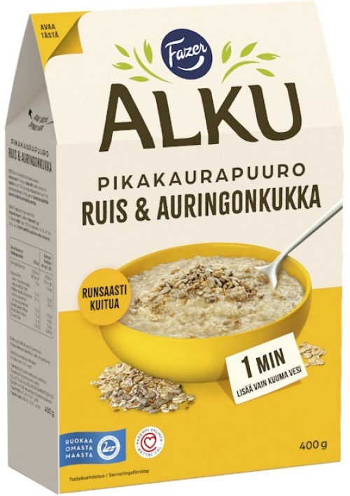 Fazer Alku Ruis & auringonkukka pikakaurapuuro 400g