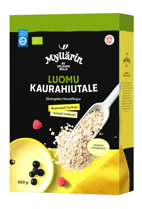 Myllärin Luomu Kaurahiutale 650g