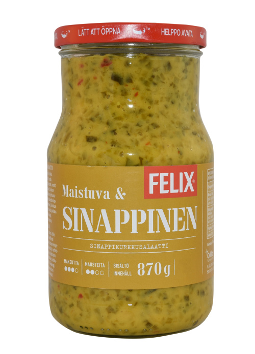 Felix sinappikurkkusalaatti 870g Suomi