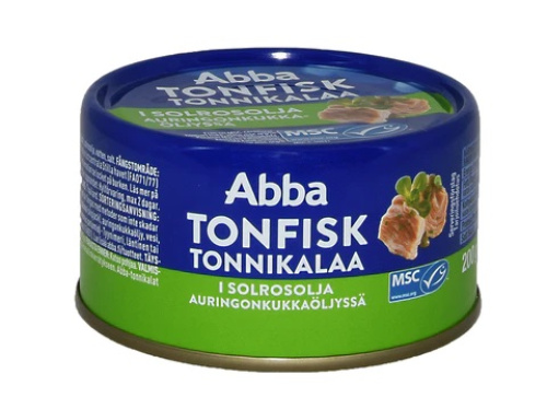 Abba tonnikalaa 200/150g öljyssä MSC