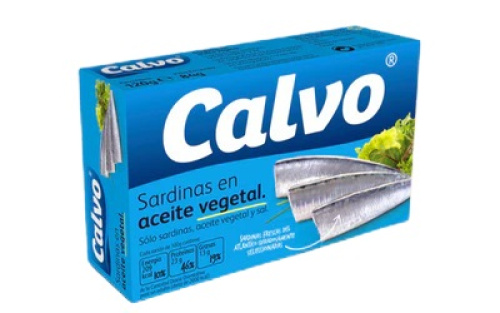 Calvo Sardiineja auringonkukkaöljyssä 120g