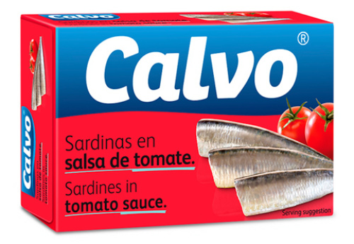 Calvo sardiinit tomaattikastikkeessa 120g/84g