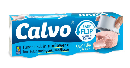 Calvo tonnikalapihvi auringonkukkaöljyssä 3 kpl 195g