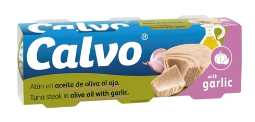 Calvo Tonnikala Oliiviöljyssä valkosipulilla 240g