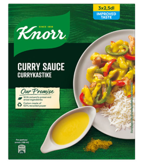 Knorr Currykastike Kastikeaines 3x24g
