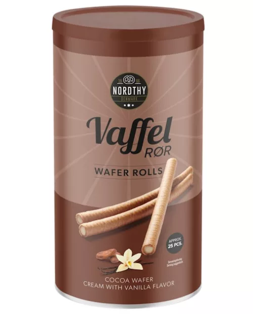 Wafer rolls cocoa-vanilla cream 250g