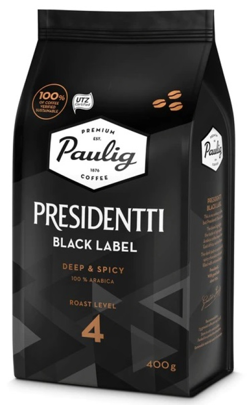 Presidentti papukahvi black label 400g