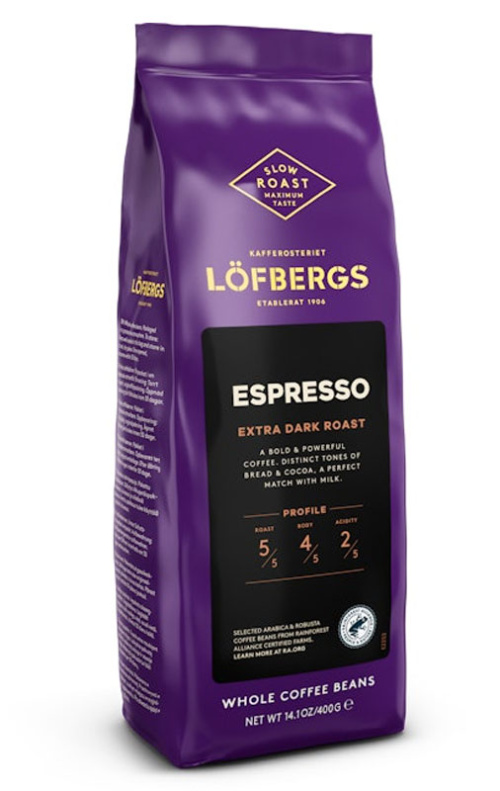 Löfbergs Espresso Papukahvi 400 g RFA