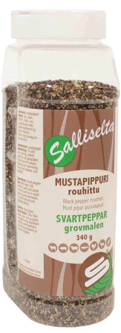 Salliselta Mustapippuri rouhittu 340g