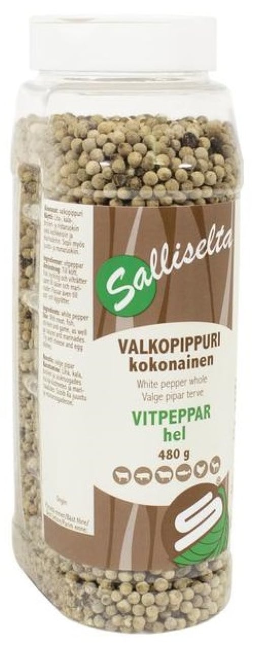 MS Valkopippuri kokonainen 480g