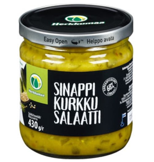 Herkkumaa Sinappikurkkusalaatti 430g