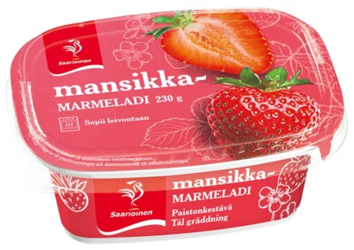 SAARIOINEN Mansikkamarmeladi 230g