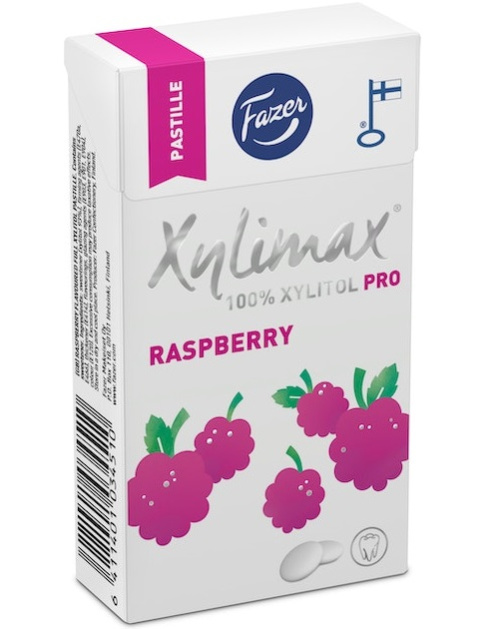 Fazer Xylimax Vadelma Täysksylitolipastilleja 38g