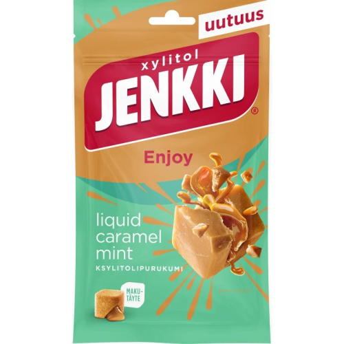 Jenkki Enjoy Caramel Mint Ksylitolipurukumi 70g