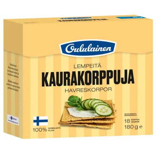 Oululainen kaurakorppu 180g