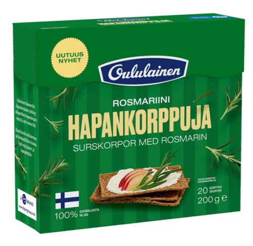 Oululainen Rosmariini Hapankorppu 200g