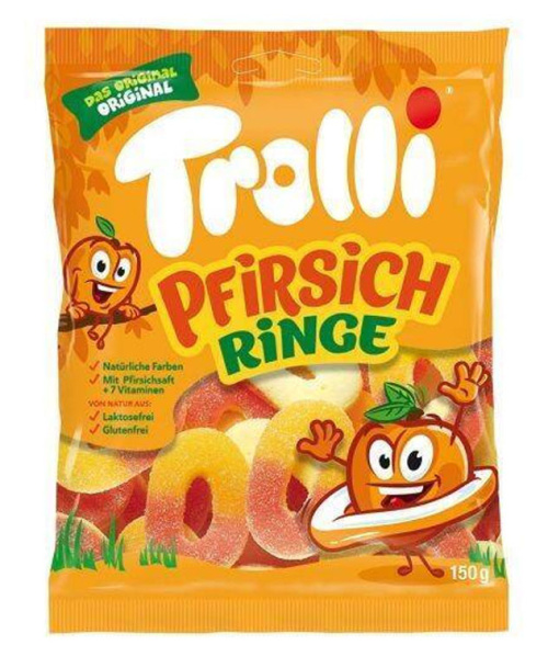 Food Trolli Persikkarenkaat 150g