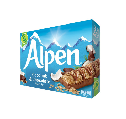Alpen Coconut&Chocolate myslipatukk 145g