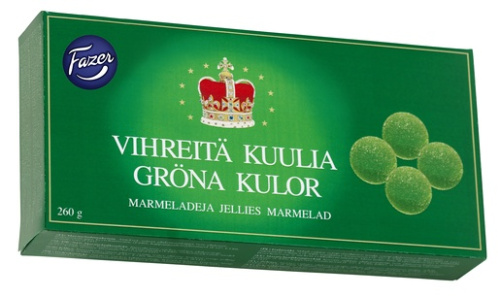Fazer Vihreitä Kuulia Marmeladirasia 260g