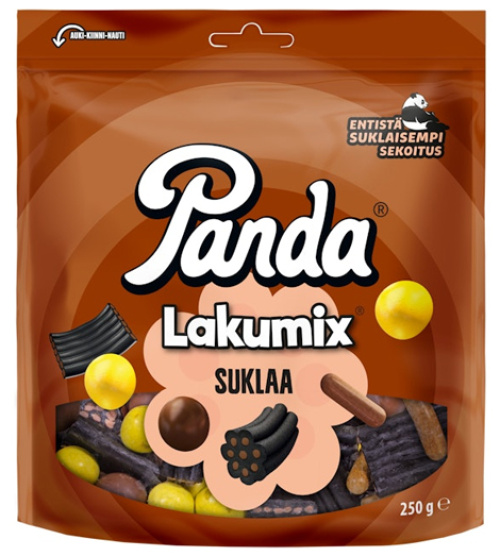 Panda LakuMix suklaa lakritsisekoitus 250g